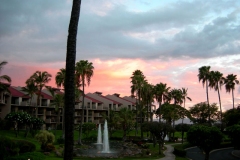 View a beautiful sunset from our lanai