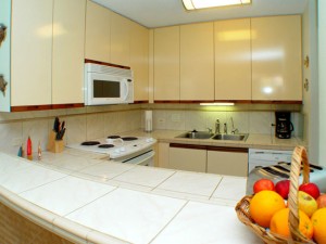 Upgraded Kitchen with all new appliances and tiled counters
