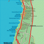 Map of South Kihei showing location of Kamaole Sands resort and Kamaole III Beach
